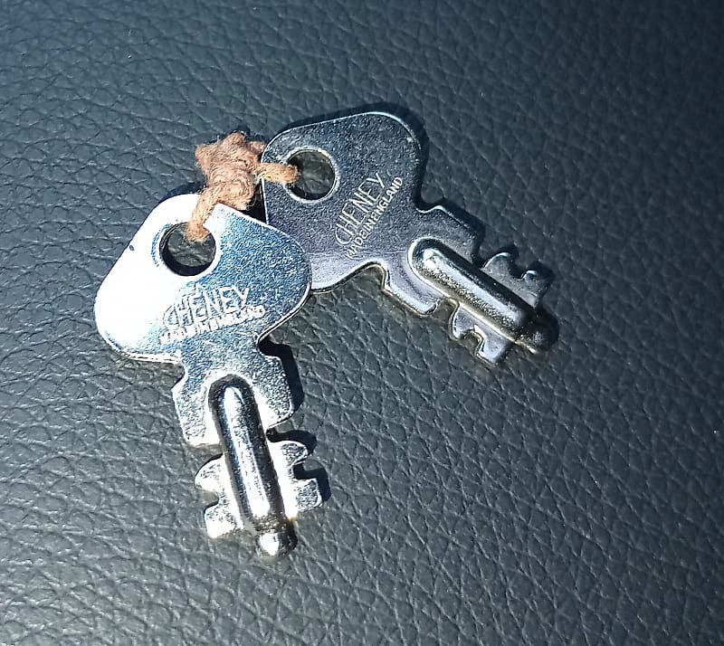 Vintage Cheney Brand Guitar Case Keys 1960s Reverb