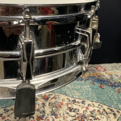 Ludwig 14"x5" 410 Super Sensitive Snare Drum. Early 1960s Pre-Serial Number - Chrome Over Aluminum. image 5
