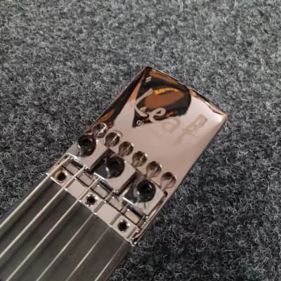 Alp Leaf 100 headless travel eletric guitar Pink image 4