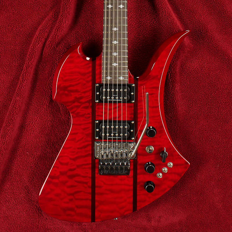 B.C. Rich Mockingbird Legacy ST with Floyd Rose Transparent Red image 1