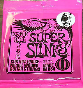 Ernie Ball 2248 Super Slinky Stainless Steel Electric Guitar Strings, .009 - .042 image 1