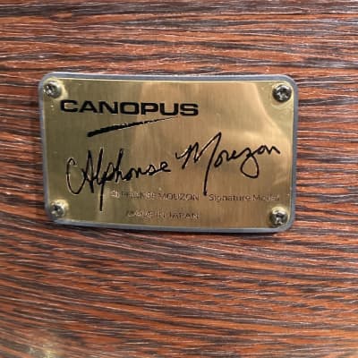 Canopus - 14x6.5" AM-1465, Alphonse Mouzon Signature, Wenge+Birch 11-Ply Snare Drum 2016 - Natural Pale LQ image 2
