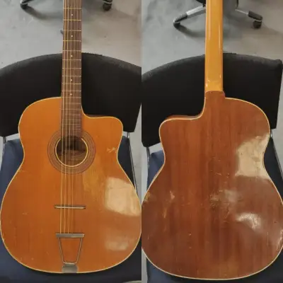 Vintage Di Mauro / Paul Beuscher (?) Manouche / Gypsy Jazz Guitar Round Hole / Petite Bouche from the 60s? Video Added. image 12