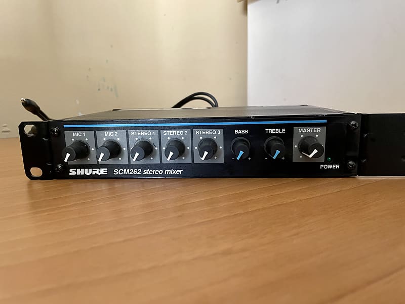 Shure SCM262 Stereo Mixer Black w/Rackmount Reverb