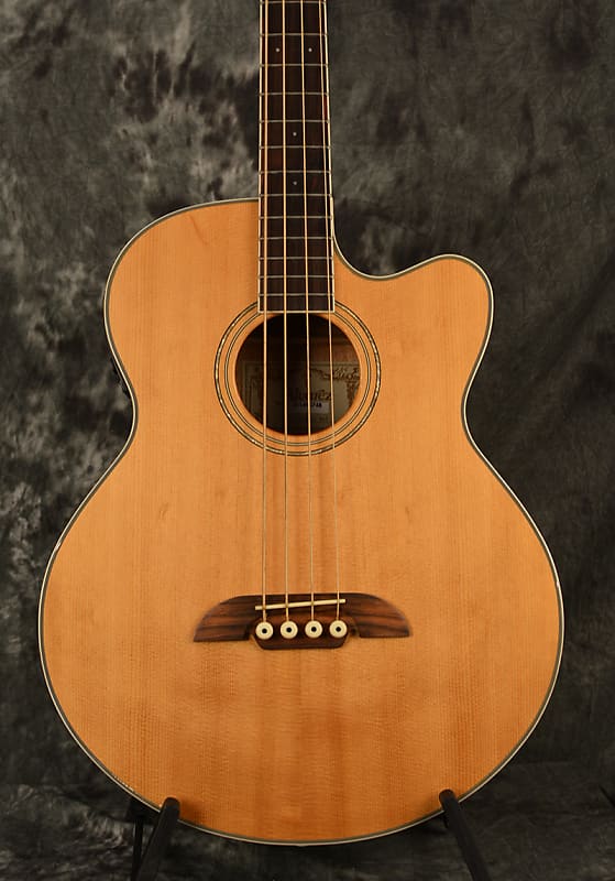 Alvarez RB30 SC Acoustic Electric Bass Guitar Natural Gloss w Reverb