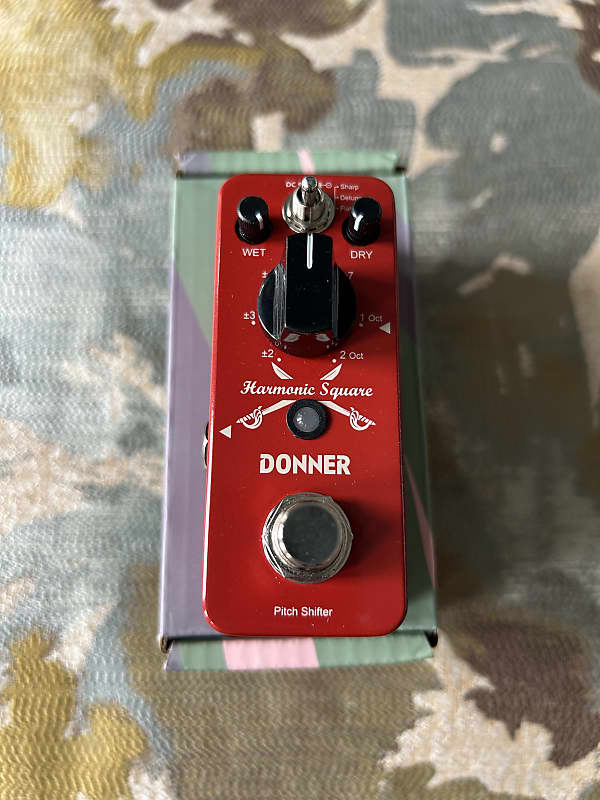 Donner Octave Guitar Effect Pedal Harmonic Square w/ 7 Shift | Reverb