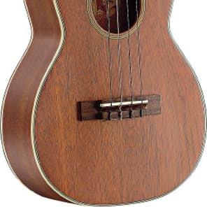 Stagg Tenor Ukulele with solid mahogany top, in black nylon gigbag image 2