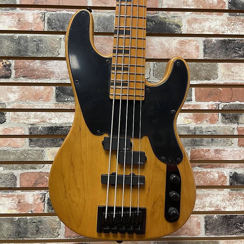 Schecter Model-T Session-5 Active 5-String Bass Aged Natural Satin