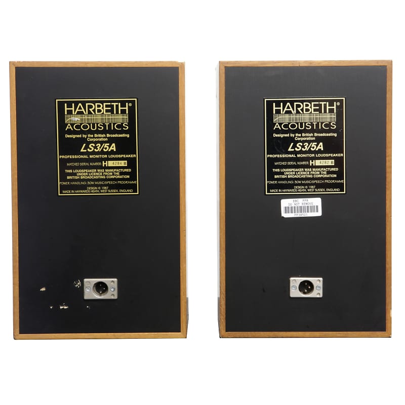 Harbeth LS3/5a Speakers Teak Finish Pair - Used | Reverb