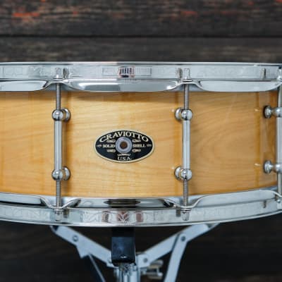Craviotto 5.5x14" Timeless Timber Solid Red Birch Snare Drum - #9/10 image 1