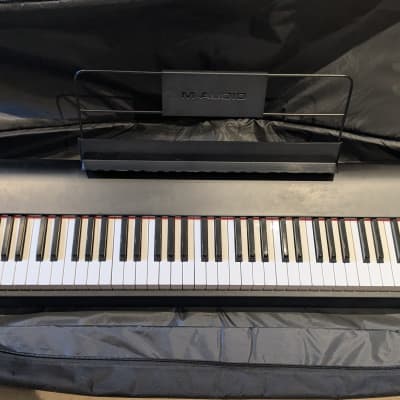 M-Audio Hammer 88 MIDI Keyboard Controller + Heavy Duty 2-Tier Stand + Sustain Pedal + Carry Bag