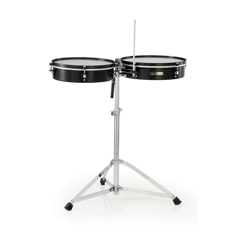 Pearl PTTM1415 14"/15" Travel Timbales with Stand image 1