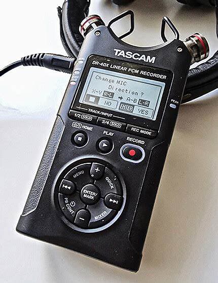 Tascam DR-40X Handheld Portable Recorder DR40X - For Field Audio