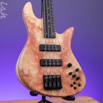 Fodera 40th Anniversary Emperor Deluxe 4-String Bass Natural Japanese Maple for sale