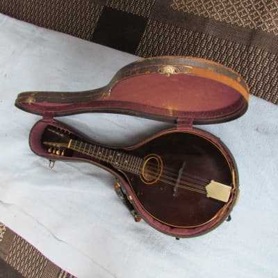 1919 Gibson A Model Mandolin With Original Hardshell Case Player Condition Gibson A Model Mandolin Original Finish image 1