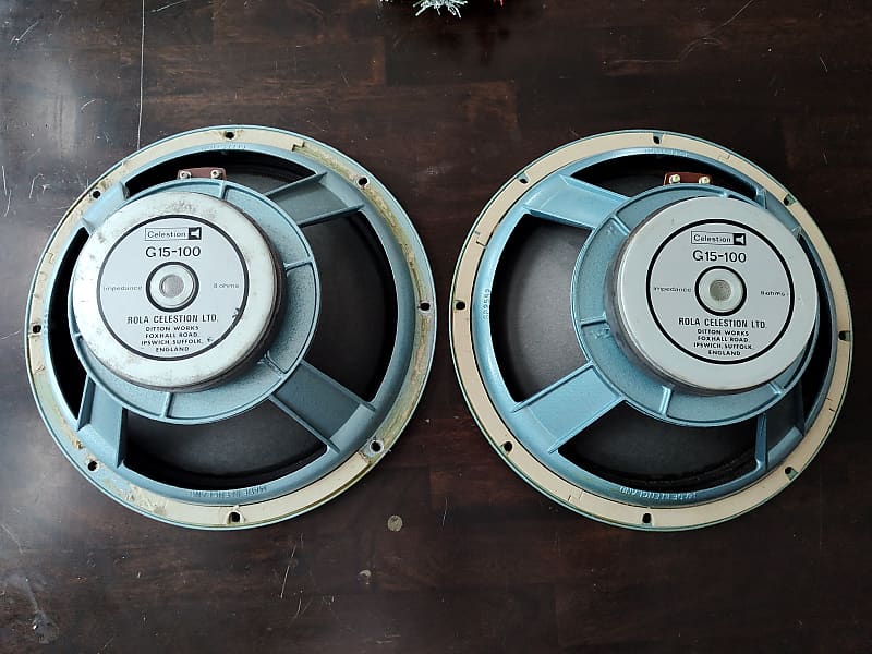 Celestion G15 100 speaker 70s pair 15