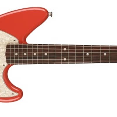 Fender Kurt Cobain Jag-Stang Electric Guitar Rosewood FB Fiesta Red image 4