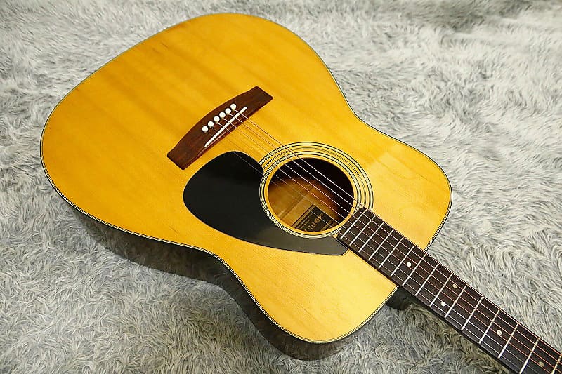 1974 made Vintage Acoustic Guitar Yamaha FG-180J Rare Black