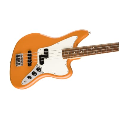 [PREORDER] Fender Player Jaguar Bass Guitar, Pau Ferro FB, Capri Orange image 3