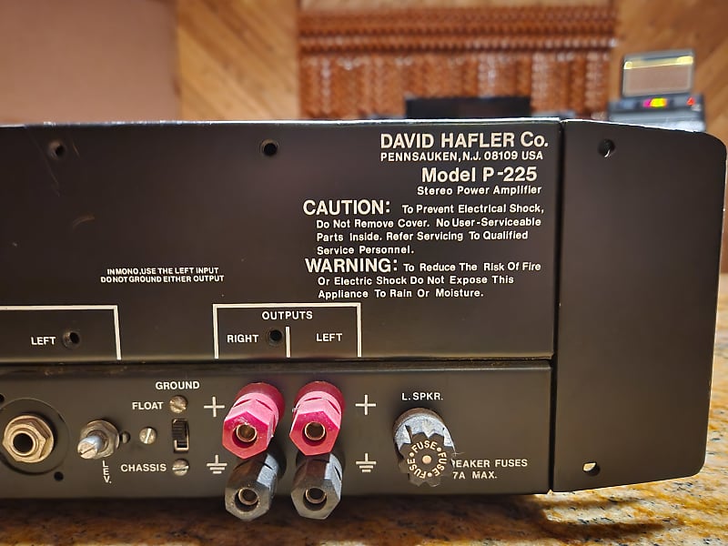 Hafler Pro P225 Audiophile Power Amplifier Black Reverb