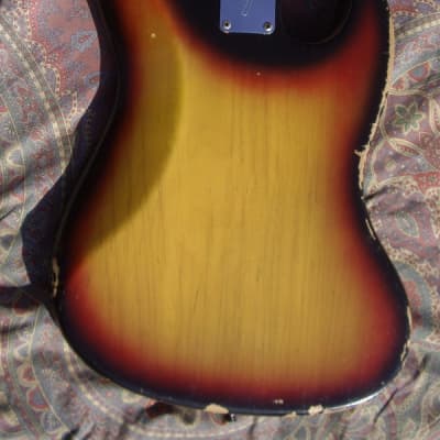 Fender Jazz Bass Lefty 1972 Sunburst Maple Neck Black Block RARE !!! image 6