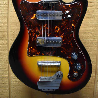 Teisco Global 1960's Electric Guitar Sunburst image 2
