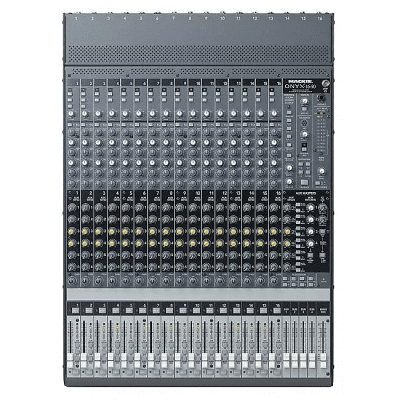 MACKIE ONYX 1640 アナログミキサー Used Mackie ONYX 1640 with Flight Case Unpowered Mixer