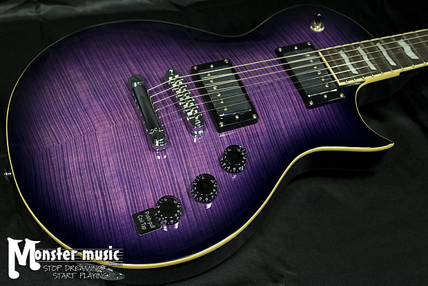 ESP LTD EC-256 See-Thru Purple Burst *New-Old Stock* | Reverb