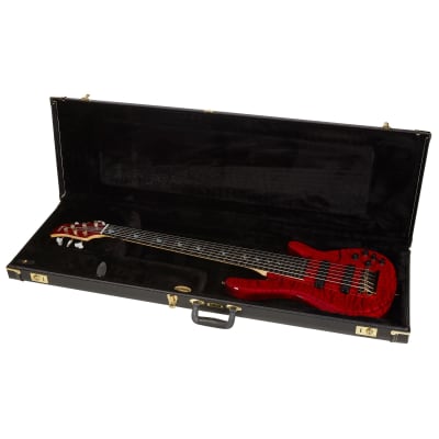 Yamaha John Patitucci Signature TRBJP2CASETDR 6-String Bass w/Case - Translucent Dark Red image 9