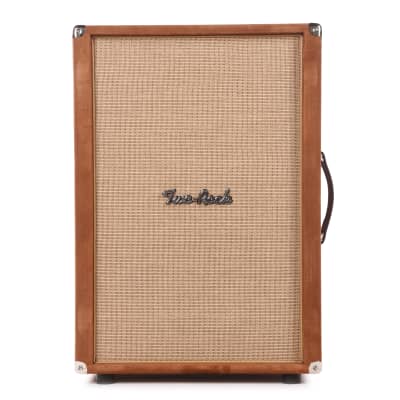 Two Rock 2x12 150w Vertical Cabinet w/Two-Rock 1265B Speaker Tobacco Suede w/ Cane Grill