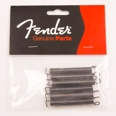 Genuine Fender Tremolo Tension Springs Black Plated Steel Pack of 6 001-8671-049