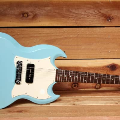 GIBSON Ultra Rare Yamano Japanese Run SG JUNIOR Jr 60s Rare P-90! Blue 60343 image 2