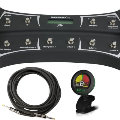 PEAVEY SANPERAⅡ フットコントローラー 動作OK Peavey Sanpera II Foot Controller w/ Guitar Cable and Tuner