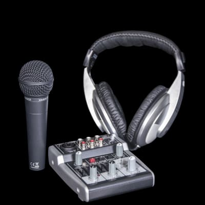 Behringer Q1202USB Mixer w/ Resident Audio R100 Headphones Bundle