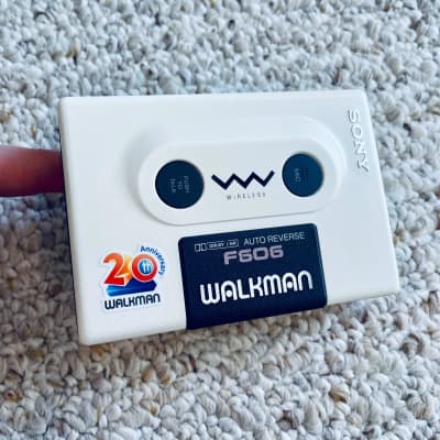 SONY WM-F606 Walkman Cassette Player ! RARE Beautiful White ! | Reverb