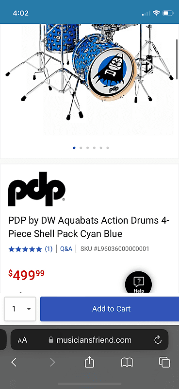 PDP The aquabats drum set 2023 - Custom aquabats wrapp