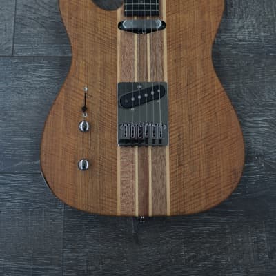 AIO TC1 Left-Handed Electric Guitar - Natural Walnut 001 image 2