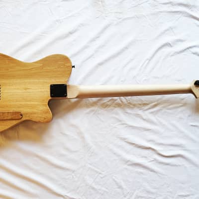 Left Hand - Baritone -Dood Craft Guitars - The Essie 28 -  Natural Amber image 7