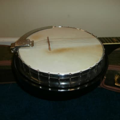 Vintage 1950's Harmony Roy Smeck 5-String Banjo Project w/ Original Case! image 7