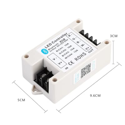 Rgb Led Controller, Rgb Led Lights Controller, Rgb Led Strip Lights  Controller, Smart App And 44-key Ir Remote Control, Rgb Music Sync Led  Controller,5v-24v 4 Pin Smd 5050 3528 Rgb Led Strip