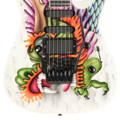 1994 Jackson USA Dinky Multi Color Dragon Graphic | Reverb