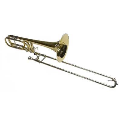 Schiller Studio Elite Double Trigger Bass Trombone - Gold image 1
