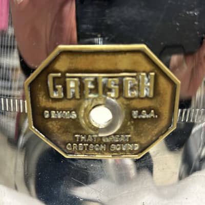Gretsch Stop Sign Badge (5153T-D-12194) 80's - chrome image 2