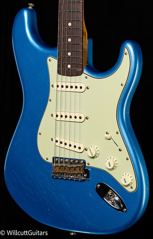 Fender Custom Shop Willcutt True '62 Stratocaster Journeyman Relic Lake Placid Blue '60 Oval C (040) image 1
