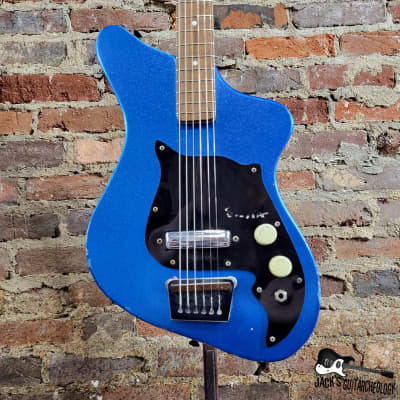 RARE: Alamo Fiesta Electric Guitar (1950s/1960s Blue Flake Finish) for sale