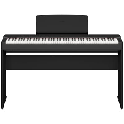 Yamaha P-225B 88-Key Weighted Action Digital Piano with GHC Action, Black image 1