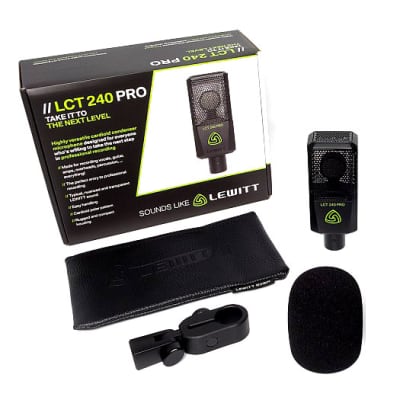 Lewitt LCT 240 PRO Large Diaphragm Cardioid Condenser Microphone - Black image 4