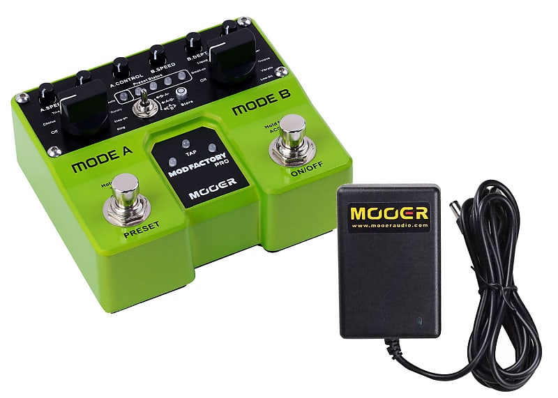Mooer Mod Factory Pro Modulation Guitar Effect Pedal 16 Modulations 4 Presets + Mooer Power Adapter image 1