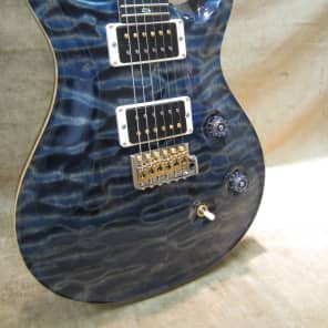 2014 Paul Reed Smith Custom 24 Artist AAAA Quilt Blue Matteo W/ Flame Maple Neck Free US Shipping! image 3