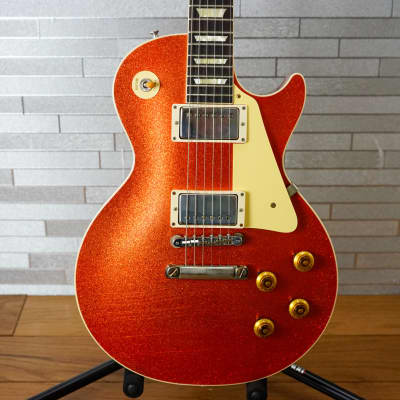 Custom Shop Murphy Lab '57 Les Paul Custom Ultra Light Aged - Orange Sparkle